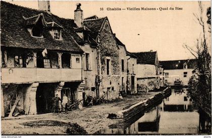 CPA Chablis - Vieilles Maisons - Quai du Biez FRANCE (960653)