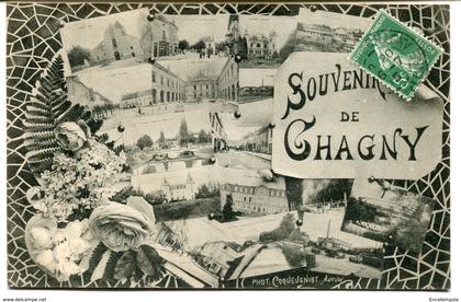 CPA - Carte postale - France - Chagny - Souvenir de Chagny  (CP1978)