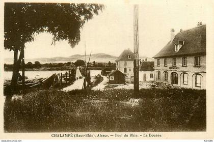 chalampé * la douane , pont du rhin * aduana douanier