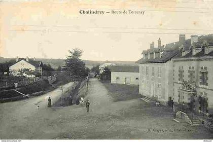 52 - Chalindrey - Route de Torcenay - Animée - CPA - Voir Scans Recto-Verso
