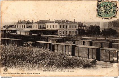 CPA CHALINDREY - La Gare exterieure (277225)
