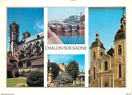 71 - Chalon sur Saone - Multivues - Flamme Postale de Chalon sur Saone - CPM - Voir Scans Recto-Verso