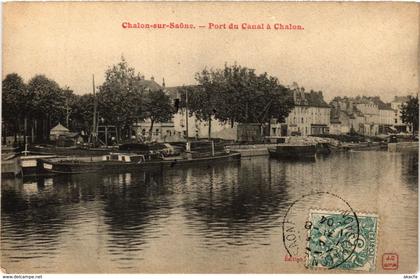 CPA Chalon sur Saone Port du Canal a Chalon FRANCE (954255)