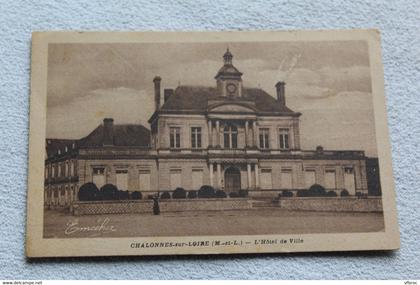 Cpa 1946, Chalonnes sur Loire, l'hôtel de ville, Maine et Loire 49