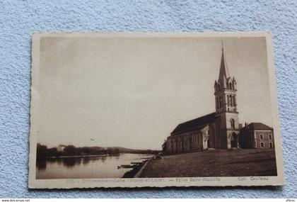 Cpa 1949, Chalonnes sur Loire, église saint Maurille, Maine et Loire 49
