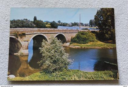 Cpm, Chalonnes sur Loire, le pont sur le Layon et au fond la Loire, Maine et Loire 49
