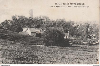 87 - CHALUS - Le Château et le vieux Châlus