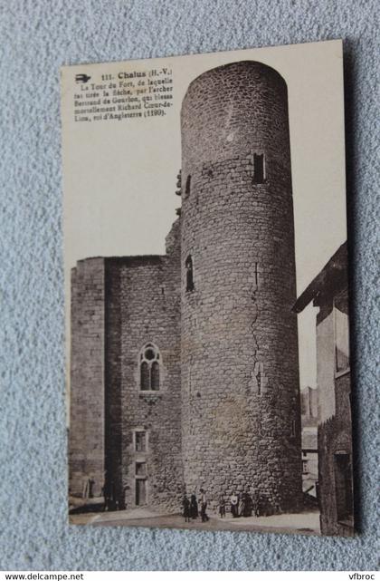 Cpa 1934, Chalus, la tour du fort, haute Vienne