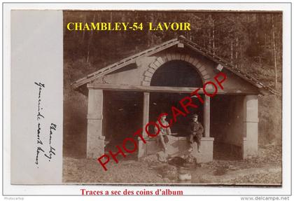 CHAMBLEY BUSSIERES-LAVOIR communale-Carte Photo allemande-Guerre14-18-1WK-Militaria-Frankreich-France-54-
