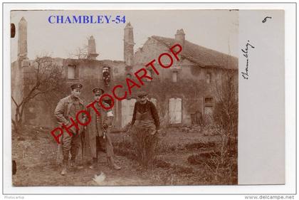 CHAMBLEY BUSSIERES-Vieillard-Carte Photo allemande-Guerre14-18-1WK-Militaria-Frankreich-France-54-