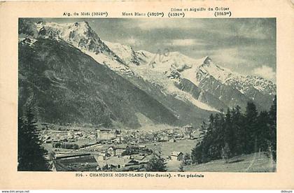 74 - Chamonix - Mont-Blanc - Vue Générale - CPA - Voir Scans Recto-Verso