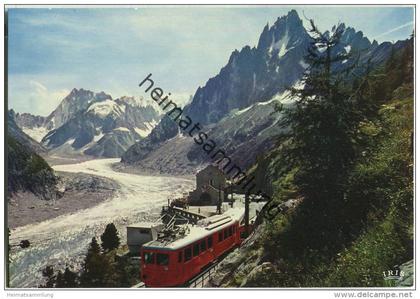 Chamonix - Mont Blanc - Chemin de fer du Montenvers - Ansichtskarte Großformat