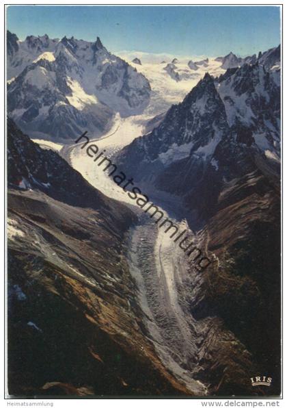 Chamonix - Mont Blanc - La Mer de Glace - Ansichtskarte Großformat