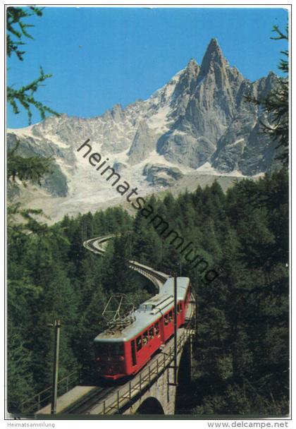 Chamonix - Mont Blanc - Le train du Montenvers - Ansichtskarte Großformat