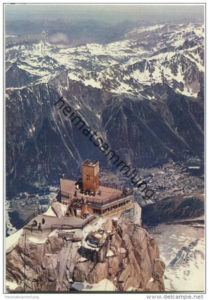 Chamonix - Mont Blanc - Sommet Nord de l'Aiguille du Midi - Ansichtskarte Großformat