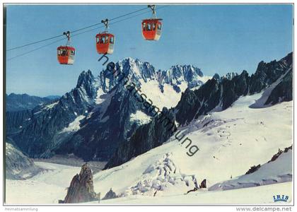 Chamonix - Mont Blanc - Telepherique de l'Aiguille du Midi - Ansichtskarte Großformat