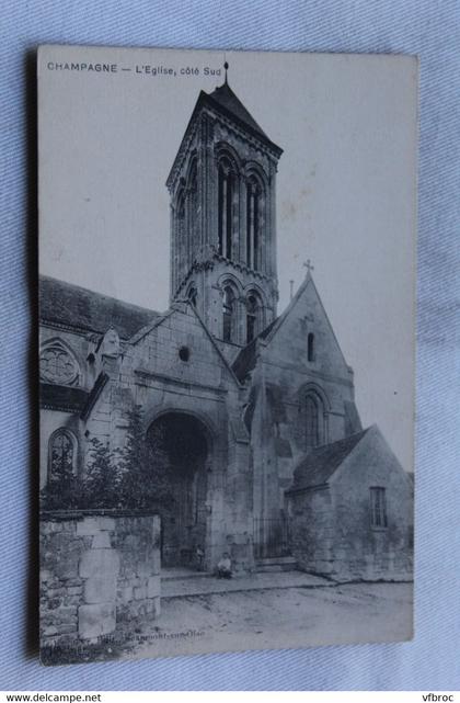 Champagne, l'église côté Sud, Val d'Oise 95