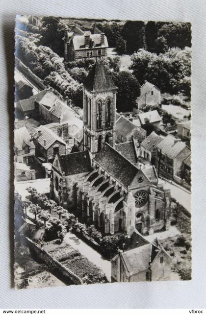 Cpm, Champagne sur Oise, vue aérienne de l'église, Val d'Oise 95