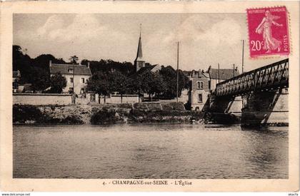 CPA CHAMPAGNE-sur-SEINE - L'Église (988841)