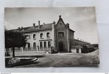 Cpsm, Champagne sur Seine, école des garçons, Seine et Marne 77