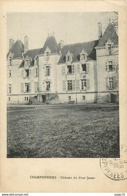 Dép 79 - Chateaux - Champdeniers Saint Denis - Château de Pont Jarno - état
