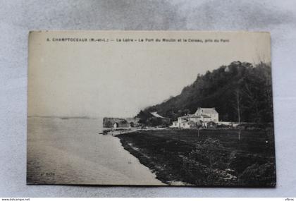 Champtoceaux, la Loire, le port du moulin et le coteau, pris du pont, Maine et Loire 49