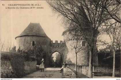 CPA CHAMPTOCEAUX L'Entree du Chateau (1164126)