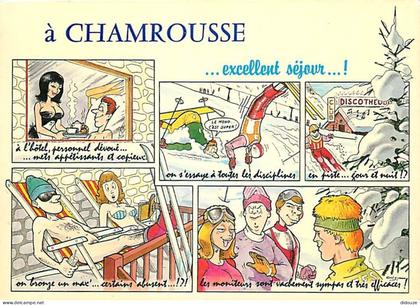 38 - Chamrousse - Multivues - Dessin humoristique - Carte Neuve - CPM - Voir Scans Recto-Verso