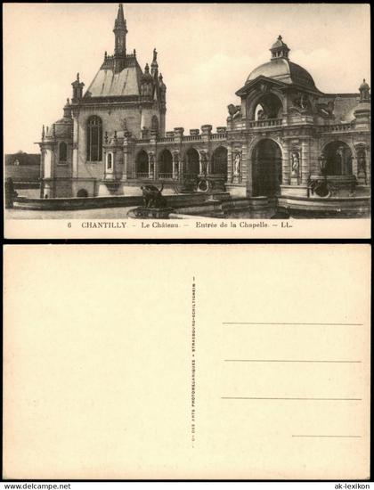 CPA Chantilly Chantilly Le Chateau 1922