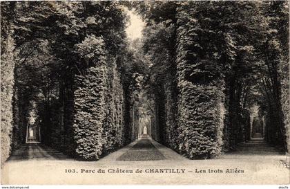 CPA Chantilly - Parc du Chateau Chantilly - Les Trois Allees (1032189)