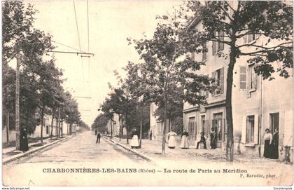 CPA-Carte Postale France  Charbonniere les Bains  Route de Paris au Méridien VM56073ok