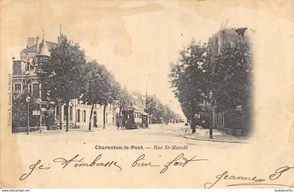 CPA 94  CHARENTON LE PONT RUE ST MANDE 1904