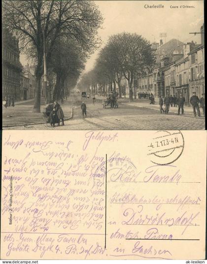 Charleville-Mézières Charleville-Mézières Cours d Orleans gel. Feldpost 1917