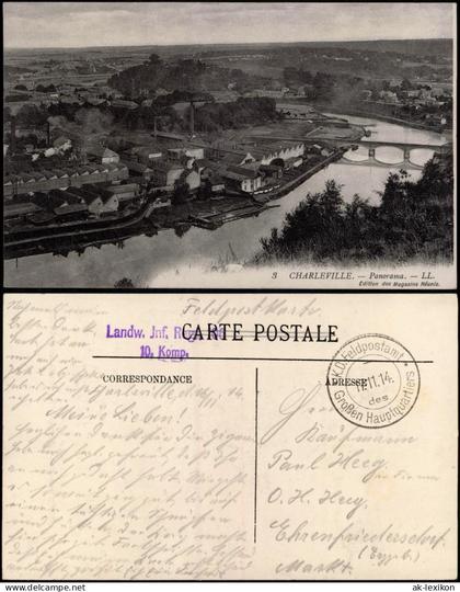 Charleville-Mézières Charleville-Mézières Fabrikanlage  1914