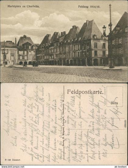 CPA Charleville-Mézières Charleville-Mézières Marktplatz 1916
