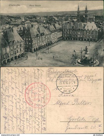 CPA Charleville-Mézières Charleville-Mézières Place Ducale 1916