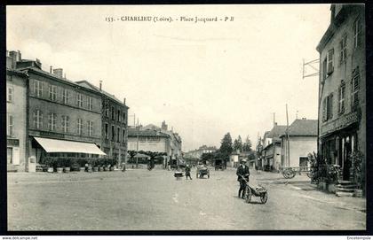 CPA - Carte Postale - France - Charlieu - Place Jacquard (CP18840)