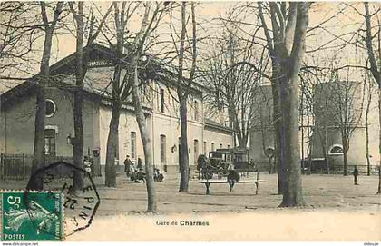 88 - Charmes - Gare de Charmes - Animée - Fiacre - CPA - Voir Scans Recto-Verso