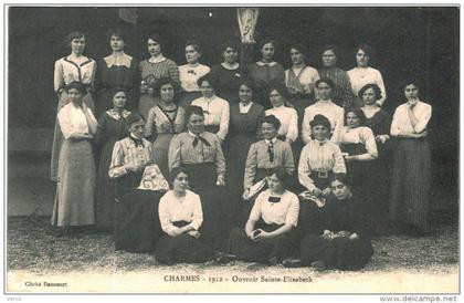 Carte Postale Ancienne de CHARMES 1912 - Ouvroir Sainte Elisabeth