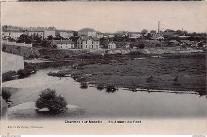 CHARMES-SUR-MOSELLE (88) 1912 Vue générale en amont du Pont - Ed. Photo Emile Croisier, Charmes