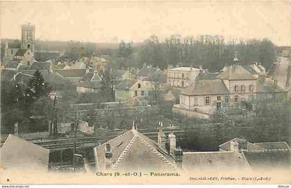 95 - Chars - Panorama - Oblitération ronde de 1905 - CPA - Voir Scans Recto-Verso