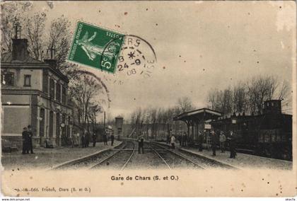 CPA Gare de Chars - Vue générale (44858)