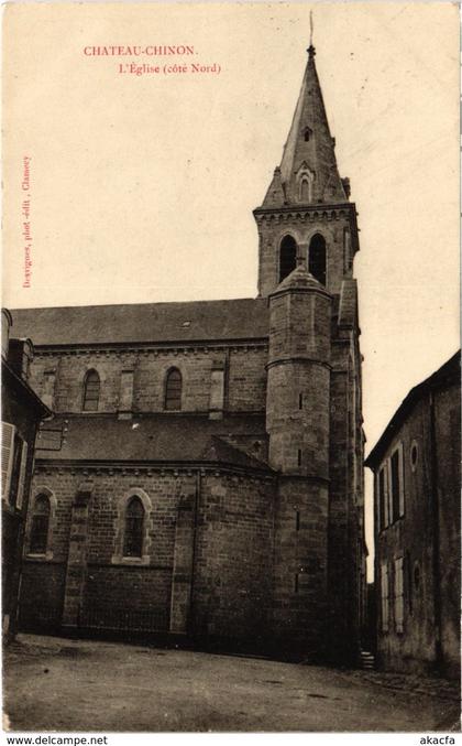 CPA CHATEAU-CHINON L'Église Nievre (100504)