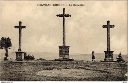 CPA CHATEAU-CHINON Le Calvaire Nievre (100517)