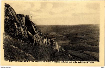 CPA CHATEAU-CHINON Les Rochers du Vieux Chateau Nievre (100316)