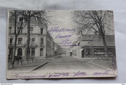 Cpa 1903, Château du Loir, rue Nationale, Sarthe 72