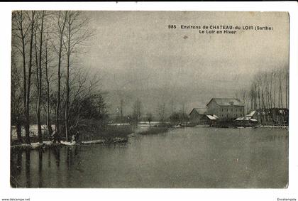 CPA - Carte Postale -FRANCE - Château du Loir- La Loir en Hiver-1915- VM1584