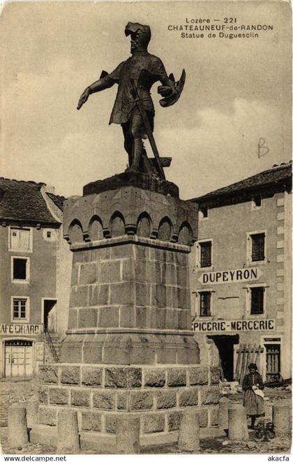 CPA CHATEAUNEUF-de-RANDON - Statue de Duguesclin (638481)