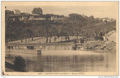 CHATEAUNEUF DU FAOU - écluse d'olive.