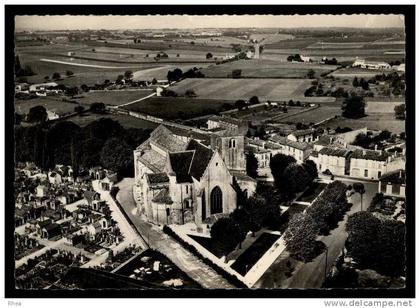 16 Châteauneuf-sur-Charente vue aerienne eglise cimetiere D16D K16090K C16090C RH074879